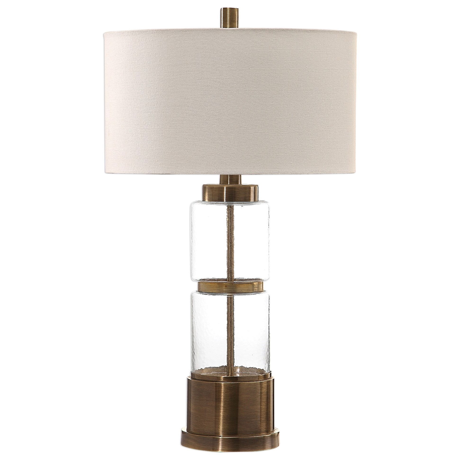 Uttermost Table Lamps Vaiga Glass Column Lamp Mueller Furniture